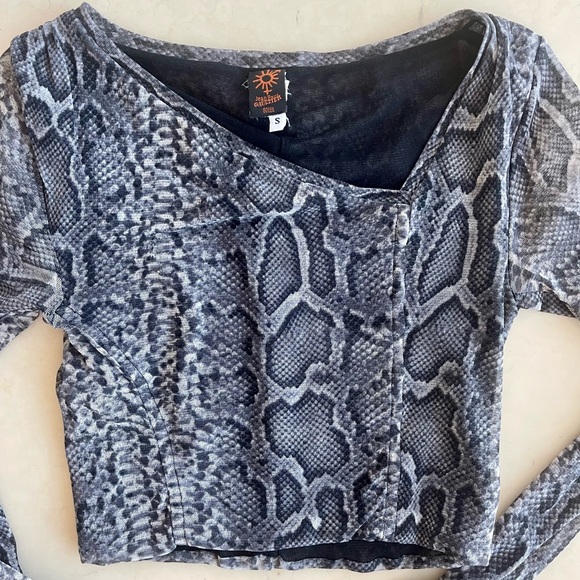 Jean Paul Gaultier Vintage Snake Top Kim Kardashian Small Rare - Picture 4 of 7